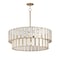 Maxim Lighting Miramar 6-Light Chandlelier, Capiz/Natural Aged Brass 12806CZNAB - alternate 1